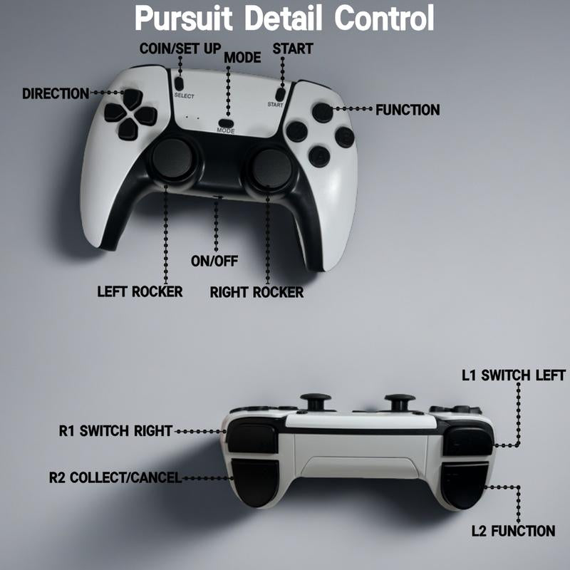 20000+ Games Wireless Retro Game Stick, Play Video Game Console with 4K HDMI Output Video Game Stick and 64GB TF Card Vintage Game Stick Built in 23 Emulators Plug 2.4Ghz Wireless Controllers Suitable for Players of All Ages Gaming Set Gaming Items