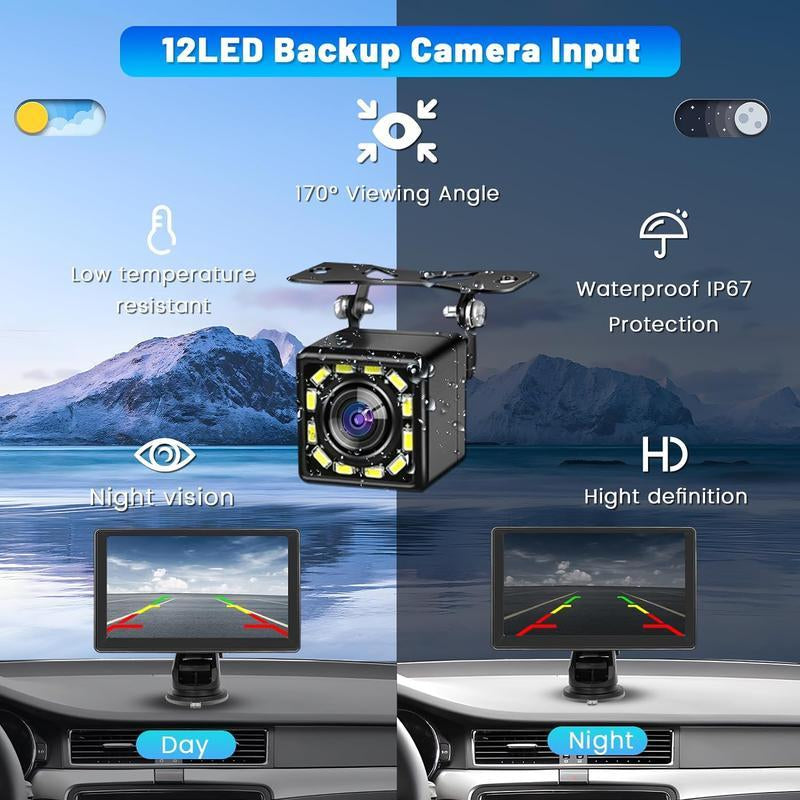 2025 Latest Portable Car-Mounted Carplay Screen, 7-Inch Touch Screen Supports Wireless Carplay