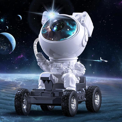 Astronaut Galaxy Projector with Bluetooth Speaker & White Noise | 360° Adjustable Starry Night Light with 17 Color Modes | Wireless Remote, Bedroom Night Light for Kids & Adults | Space-Themed Gift for Astronomy Lovers